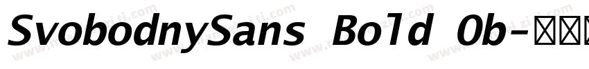 SvobodnySans Bold Ob字体转换